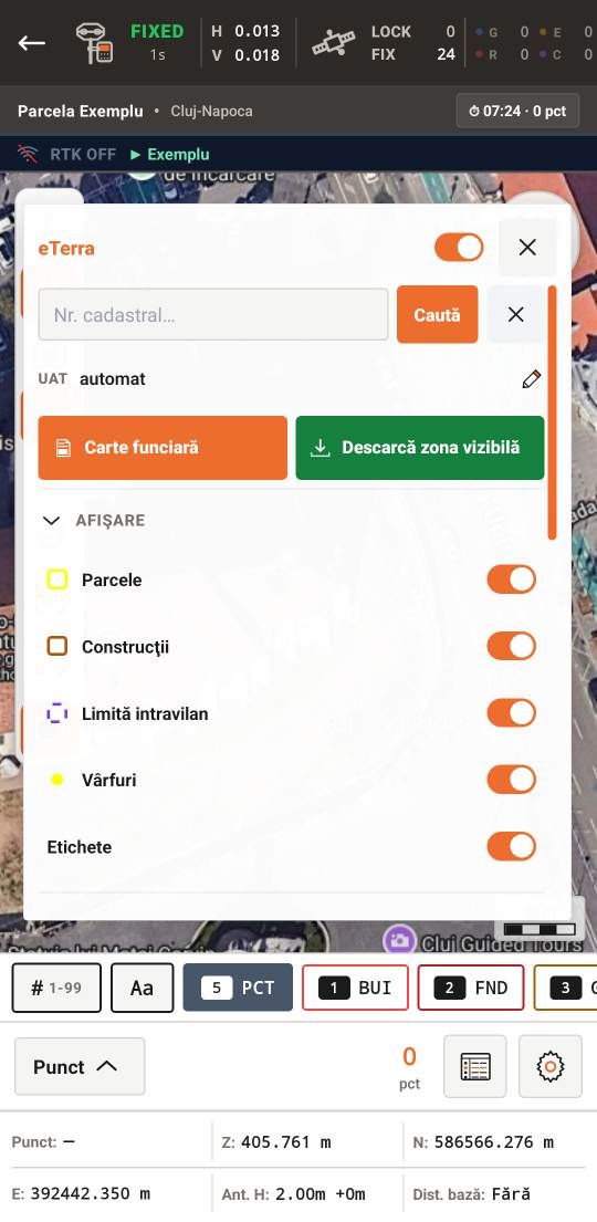 Panoul eTerra în SicSat Field